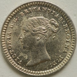 SILVER THREEHALFPENCE 1839  VICTORIA  BU