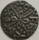 KINGS OF MERCIA 757 -796 OFFA PENNY LIGHT COINAGE LONG CROSS BUTONNEE CANTERBURY HEAHBEORT VERY RARE GVF