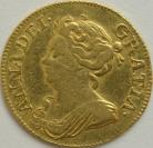 GUINEAS 1713  ANNE ANNE 3RD BUST VF