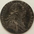 SHILLINGS 1787  GEORGE III NO HEARTS GEF