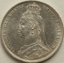 SHILLINGS 1891  VICTORIA  BU