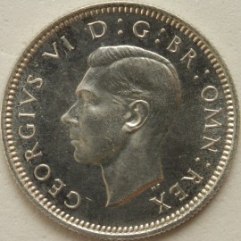 SIXPENCES 1937  GEORGE VI PROOF FDC