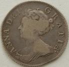 SHILLINGS 1705  ANNE PLAIN RARE GF/NVF