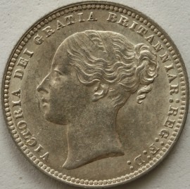 SHILLINGS 1876  VICTORIA DIE NUMBER 15 SCARCE UNC LUS