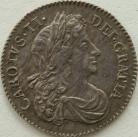 SIXPENCES 1679  CHARLES II DRAPED BUST NEF