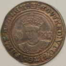 EDWARD VI 1551  EDWARD VI SHILLING. 3RD PERIOD. FINE SILVER. MM Y NICE PORTRAIT GVF