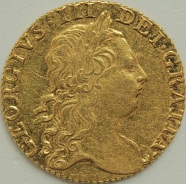 GUINEAS 1773  GEORGE III 3RD BUST NEF