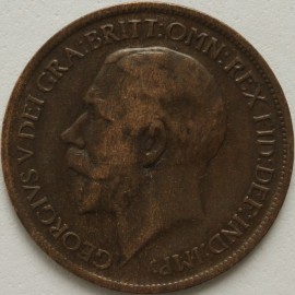 HALFPENCE 1916  GEORGE V  GF