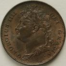 FARTHINGS 1826  GEORGE IV 1ST BUST    UNC LUS