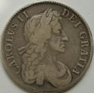 CROWNS 1684  CHARLES II 4TH BUST VERY SCARCE GF