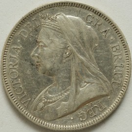 HALF CROWNS 1893  VICTORIA OLD HEAD NEF