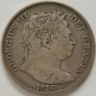 HALF CROWNS 1816  GEORGE III LARGE HEAD GF