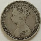 FLORINS 1873  VICTORIA DIE NUMBER 258 GF