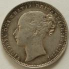 SHILLINGS 1872  VICTORIA DIE NUMBER 102 GVF