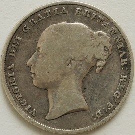 SHILLINGS 1856  VICTORIA  GF