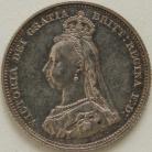 SHILLINGS 1887  VICTORIA JUBILEE HEAD PROOF  UNC T