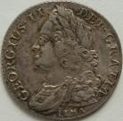SHILLINGS 1745  GEORGE II LIMA GVF