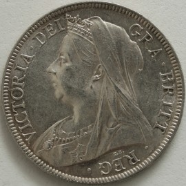 HALF CROWNS 1897  VICTORIA  BU