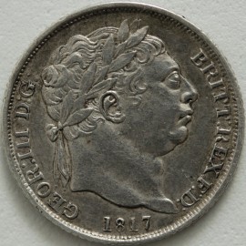 SIXPENCES 1817  GEORGE III  GVF