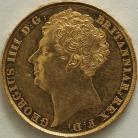 TWO POUNDS (GOLD) 1823  GEORGE IV GEORGE IV LARGE HEAD GEF