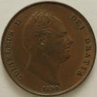 PENNIES 1834  WILLIAM IV GVF