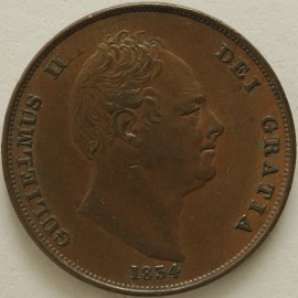 PENNIES 1834  WILLIAM IV  GVF