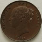 PENNIES 1858  VICTORIA NO WW GVF