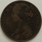 PENNIES 1872  VICTORIA F62 VERY SCARCE GF