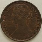 PENNIES 1875  VICTORIA F79 WIDE DATE VERY SCARCE UNC.T