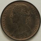 PENNIES 1881 H VICTORIA F108 UNC LUS