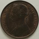 PENNIES 1884  VICTORIA F119 UNC LUS