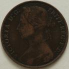 PENNIES 1886  VICTORIA F123 VF