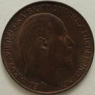 PENNIES 1910  EDWARD VII SUPERB TONED UNC