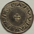 KINGS OF WESSEX 899 -924 EDWARD THE ELDER PENNY. TWO LINE TYPE. WINCHESTER BEAGSTAN. SMALL CROSS PATTEE. REVERSE. BEAHS TAN MO IN TWO LINES DIVIDED BY THREE CROSSES. NEF