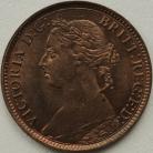 FARTHINGS 1893  VICTORIA TINY CARBON SPOT BU