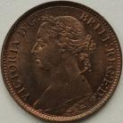 FARTHINGS 1893  VICTORIA TINY CARBON SPOT BU