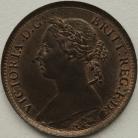 FARTHINGS 1895  VICTORIA YOUNG HEAD RARE GEF LUS