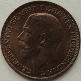 FARTHINGS 1918  GEORGE V BRIGHT FINISH BU