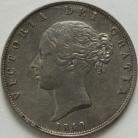 HALF CROWNS 1849  VICTORIA LARGE DATE NEF