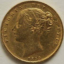 SOVEREIGNS 1850  VICTORIA LONDON SHIELD GVF