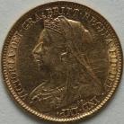 HALF SOVEREIGNS 1899  VICTORIA VEILED HEAD LONDON NEF