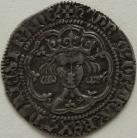 HENRY V 1413 -1422 HENRY V GROAT. CLASS C. MULLET ON SHOULDER. LONDON. MM PIERCED CROSS GVF