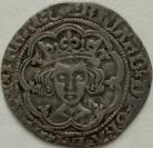 RICHARD III 1483 -1485 RICHARD III GROAT. TYPE 2B. READING RICARD. LONDON MINT. MM BOARS HEAD (2) VERY SCARCE VF