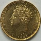 SOVEREIGNS 1825  GEORGE IV GEORGE IV BARE HEAD GEF