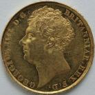 TWO POUNDS (GOLD) 1823  GEORGE IV GEORGE IV LARGE HEAD NUNC LUS