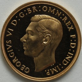 TWO POUNDS (GOLD) 1937  GEORGE VI GEORGE VI PROOF SUPERB FDC           