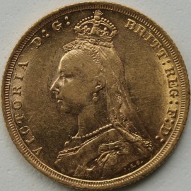 SOVEREIGNS 1889  VICTORIA JUBILEE HEAD SYDNEY GEF