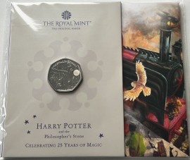 FIFTY PENCE 2022  ELIZABETH II HARRY POTTER SERIES - HOGWARTS EXPRESS PACK BU