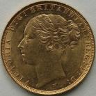 SOVEREIGNS 1885  VICTORIA MELBOURNE ST GEORGE GEF