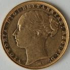 SOVEREIGNS 1886  VICTORIA MELBOURNE ST GEORGE NEF